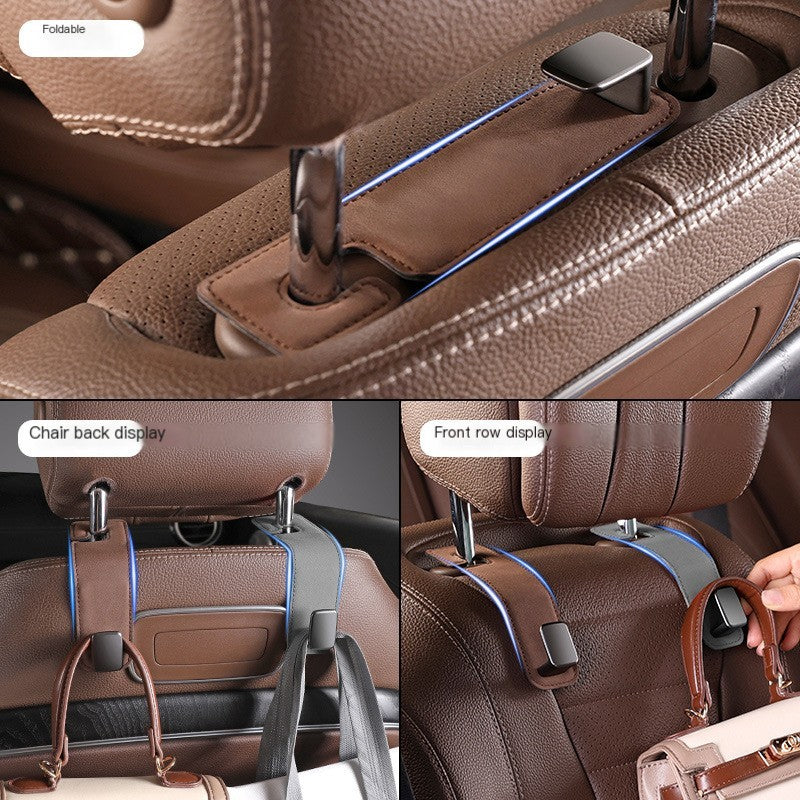 Universal Folding Car Seat Back Hooks – 1 Pair