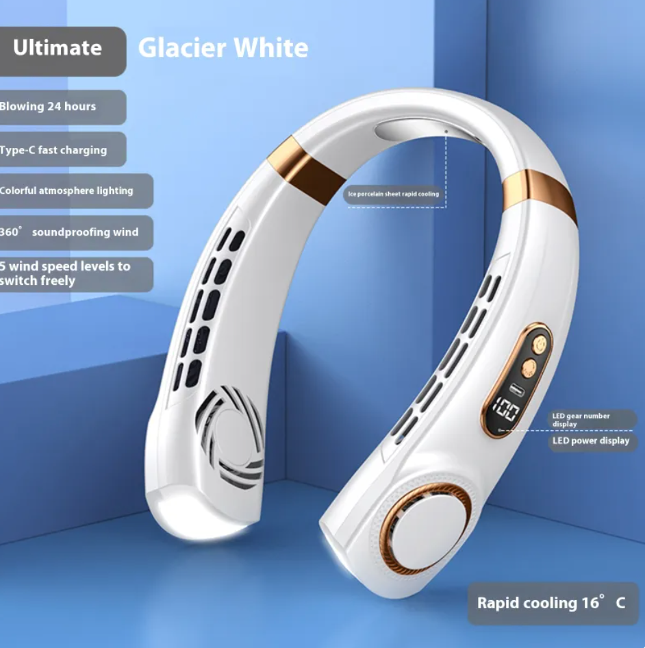 Portable Neck Fan – Hands-Free Cooling