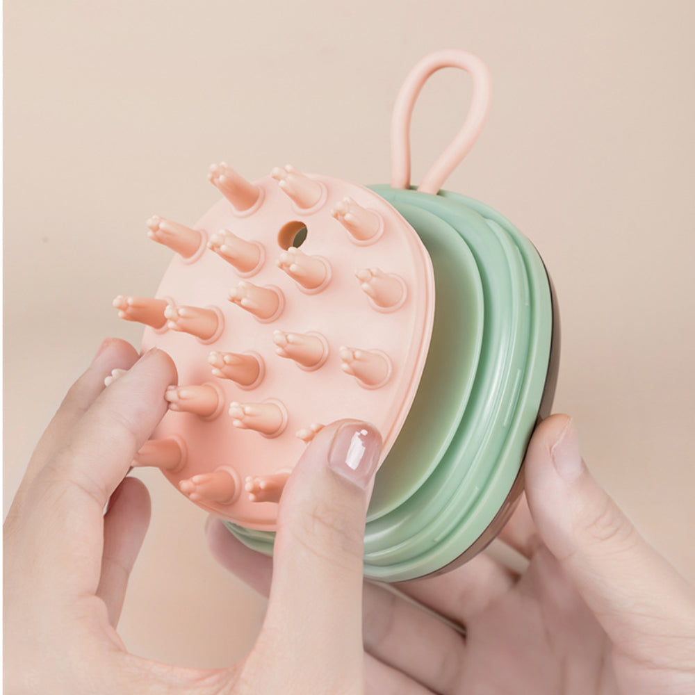 2-in-1 Pet Shampoo Dispenser & Massage Brush