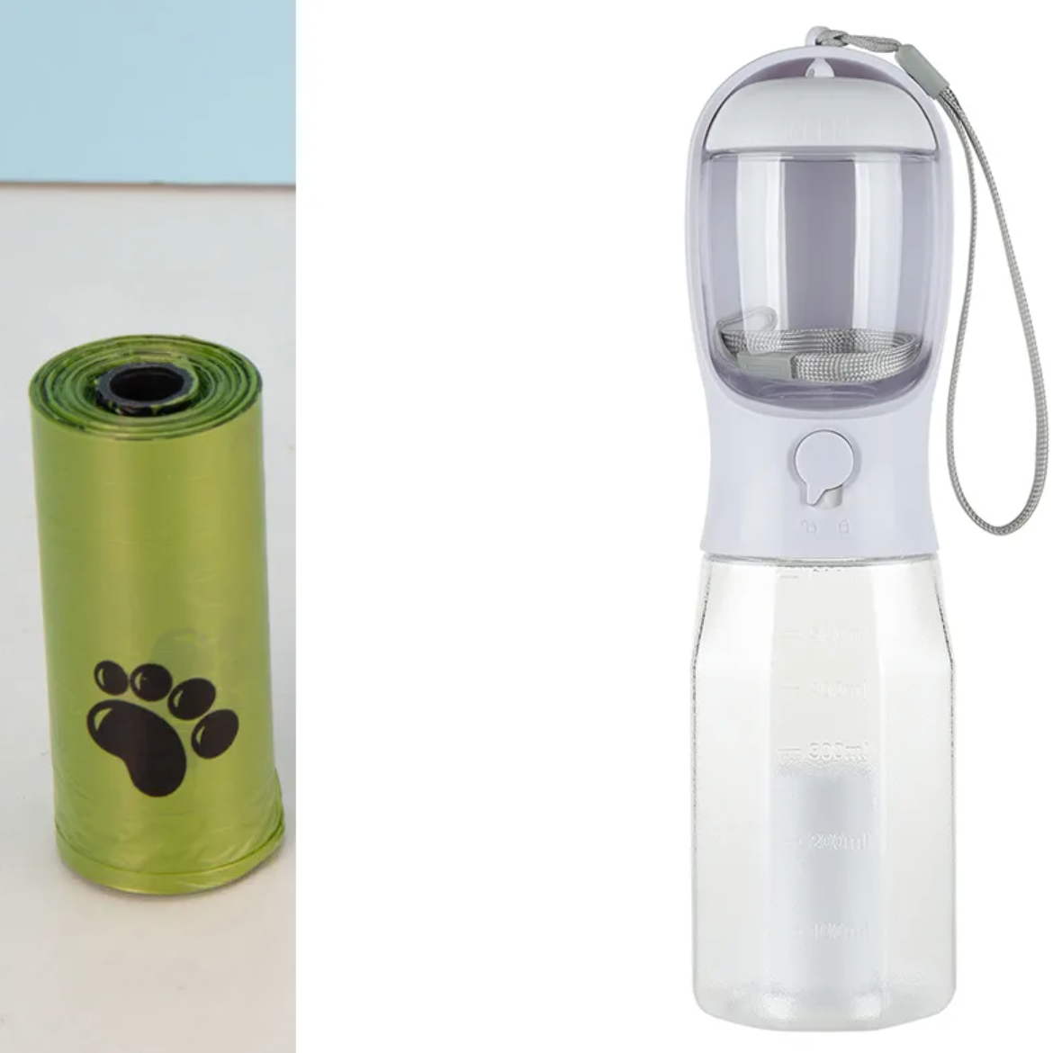 3-in-1 Portable Pet Water Bottle with Food Cup