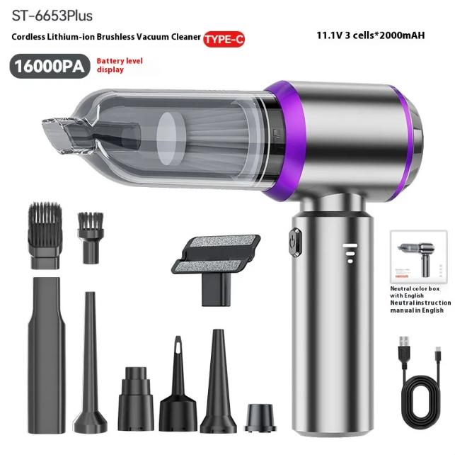 Cordless Car Vacuum Cleaner with Brushless Motor