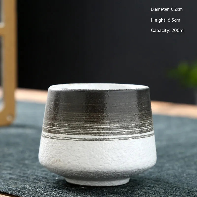 Retro Japanese Stoneware Ceramic Cup