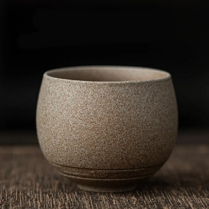 Handmade Japanese-Style Pottery Tea Cup