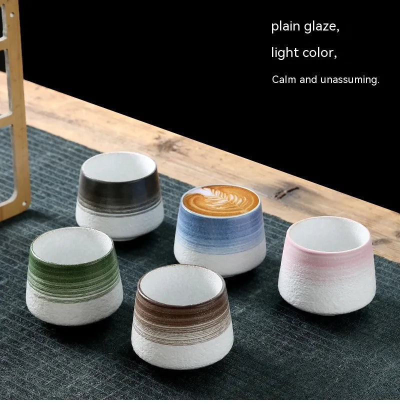 Retro Japanese Stoneware Ceramic Cup