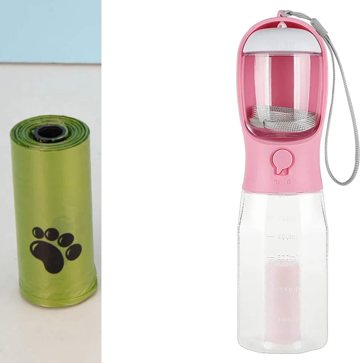 3-in-1 Portable Pet Water Bottle with Food Cup