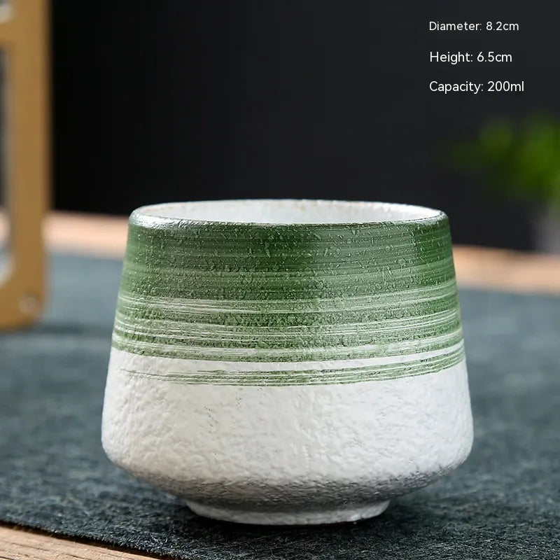 Retro Japanese Stoneware Ceramic Cup
