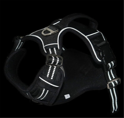 Reflective Adjustable Dog Harness with Control Handle