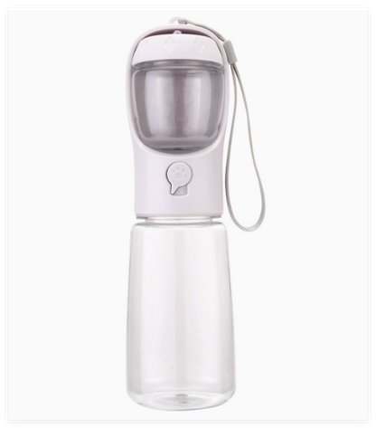 3-in-1 Portable Pet Water Bottle with Food Cup
