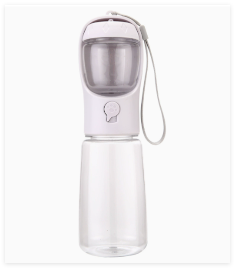 3-in-1 Portable Pet Water Bottle with Food Cup