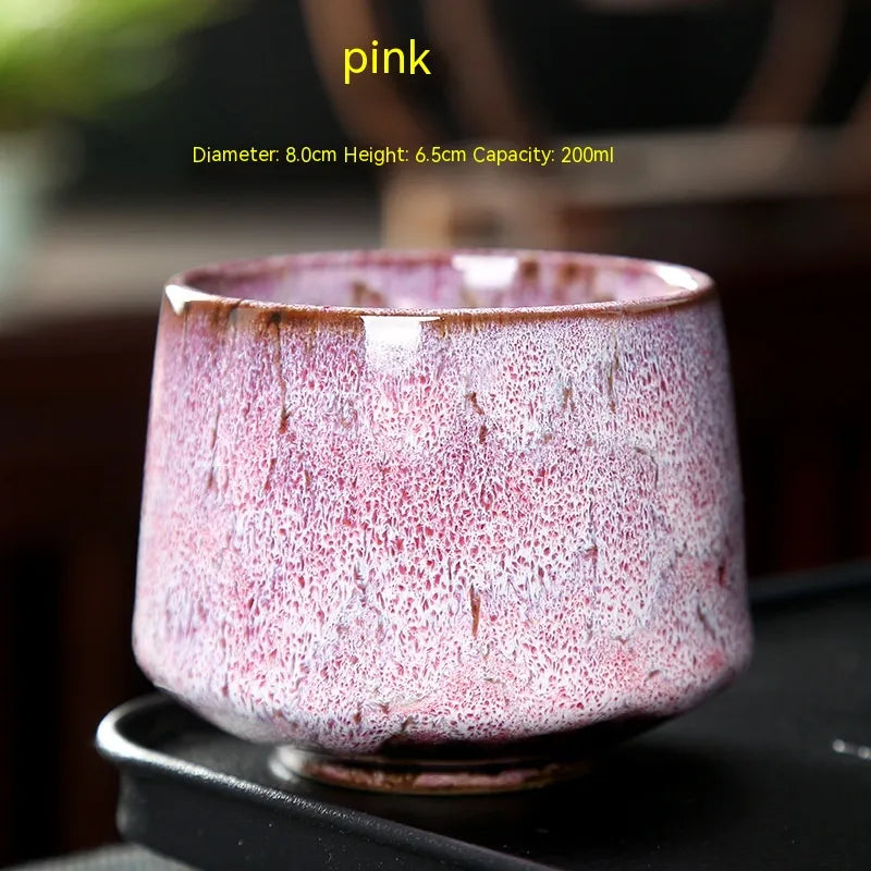 Retro Japanese Stoneware Ceramic Cup