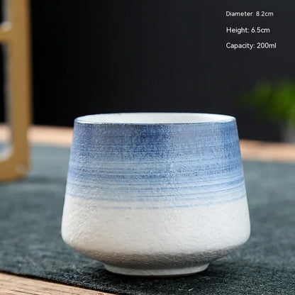Retro Japanese Stoneware Ceramic Cup