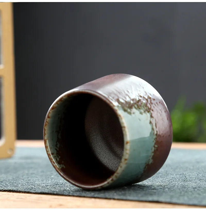 Retro Japanese Stoneware Ceramic Cup