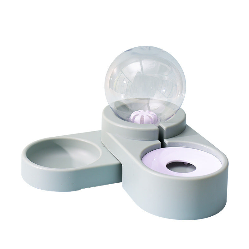 2-in-1 Automatic Pet Water Dispenser & Feeding Bowl
