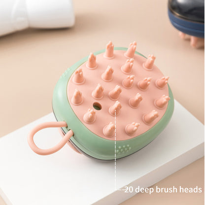 2-in-1 Pet Shampoo Dispenser & Massage Brush