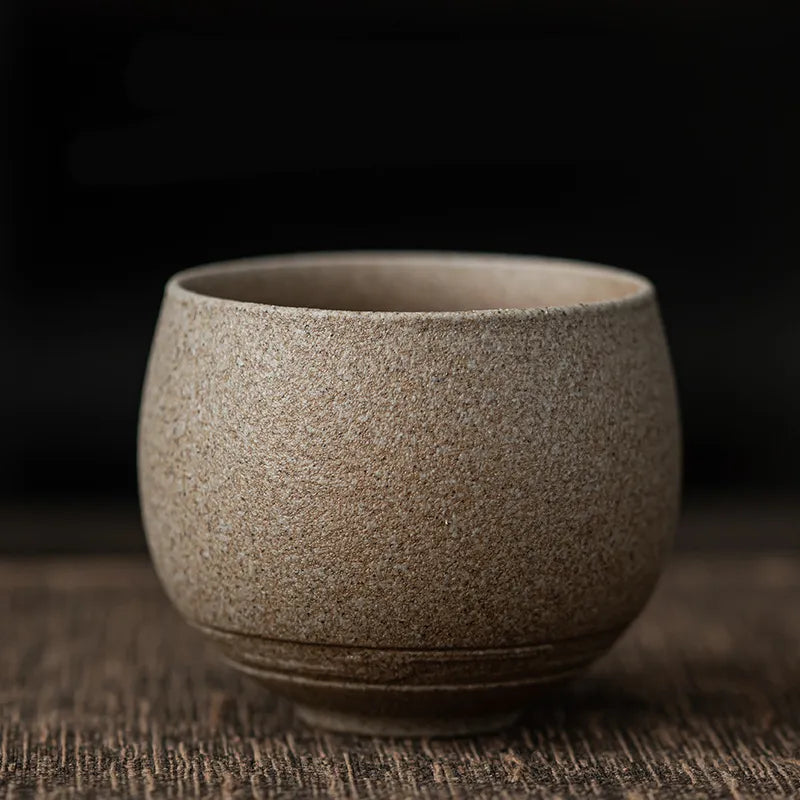 Handmade Japanese-Style Pottery Tea Cup