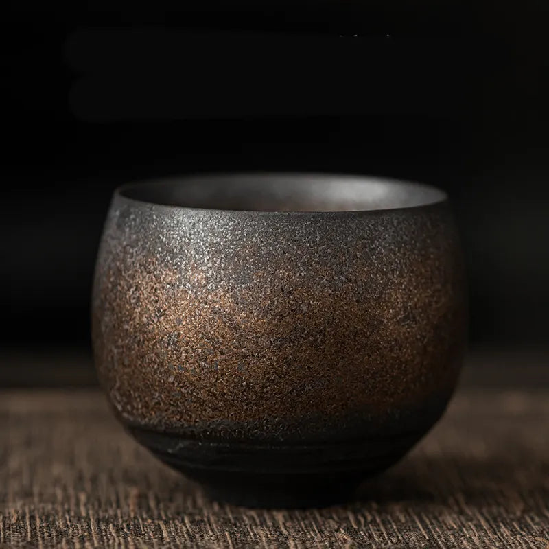Handmade Japanese-Style Pottery Tea Cup