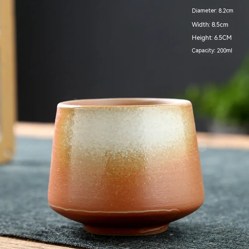 Retro Japanese Stoneware Ceramic Cup